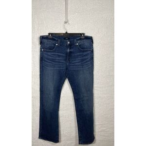 Mens True Religion Ricky Relaxed‎ SN Straight Jeans 38x32.5 NWT Tidal Wash Faded